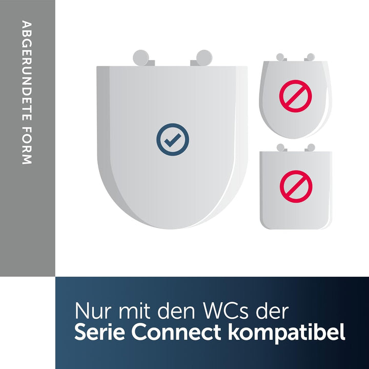 Ideal Standard E772401 Connect WC-Sitz mit Softclosing, Flat Flat mit