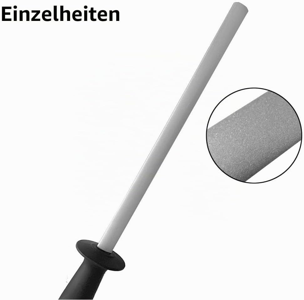 8 Zoll Hufmesserschärfer mit ABS-Griff, diamantbeschichteter Pferderaspelschneider für Ranches, Küch