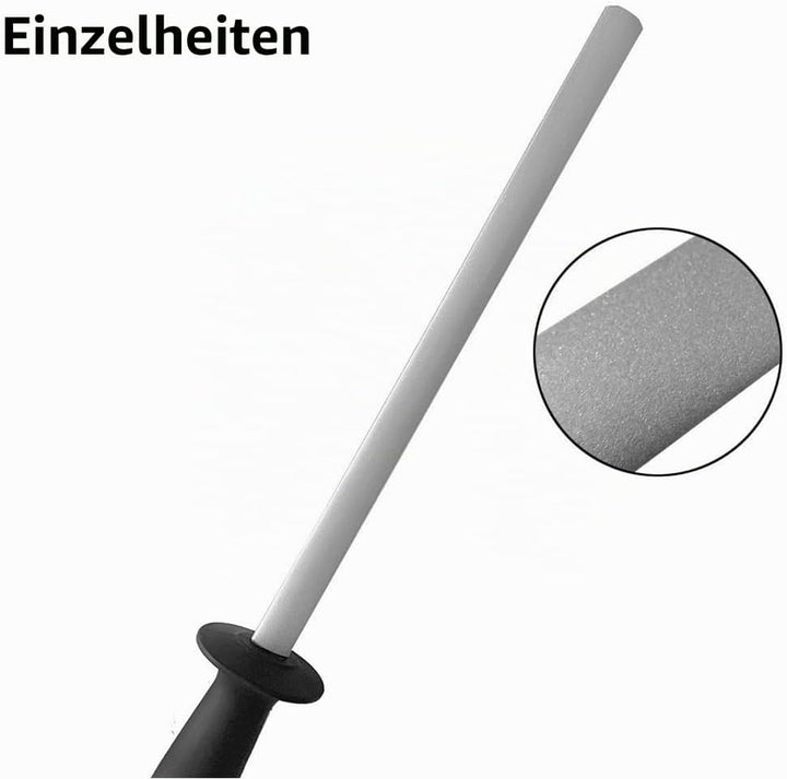 8 Zoll Hufmesserschärfer mit ABS-Griff, diamantbeschichteter Pferderaspelschneider für Ranches, Küch