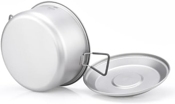 Keith Ti6018 Topf- und Pfannen-Set, Titan