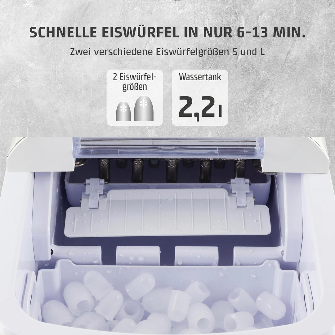 Caso IceChef Pro - Design Eiswürfelbereiter, für eine schnelle Eiswürfelbereitung in 44360 min., pro