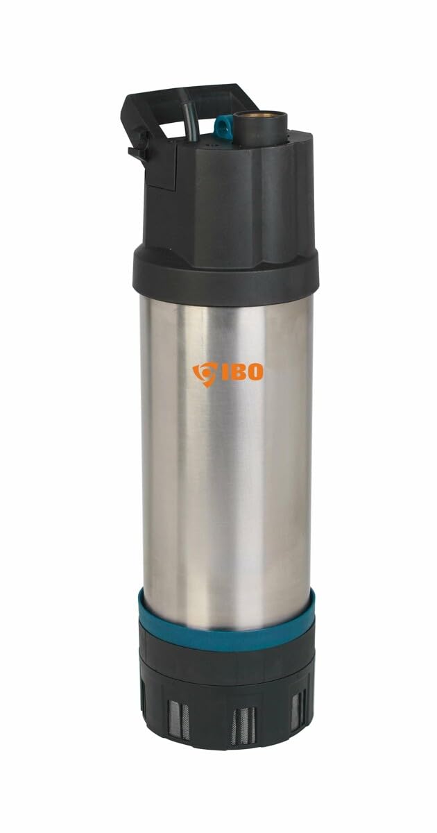 IBO RAINER 1200 AUTO Tauchpumpe mit Automatiksteuerung, 1200 W, 5700 l/h, max. Förderhöhe 50 m, Edel