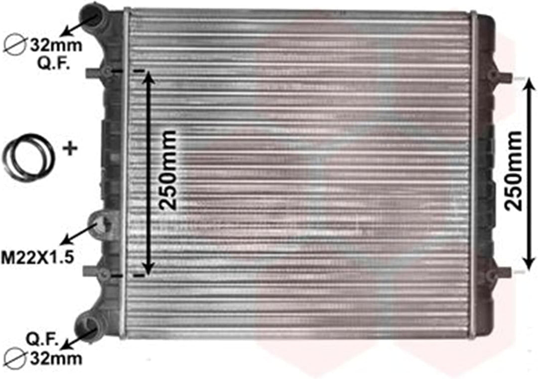 VAN WEZEL 58002152 Kühler, Motorkühlung
