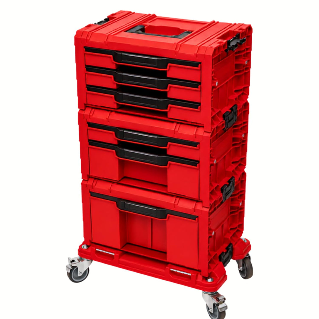Qbrick System PRO Drawer Workshop Set 6 2.0 Red Ultra HD Mobile Werkstatt Rot