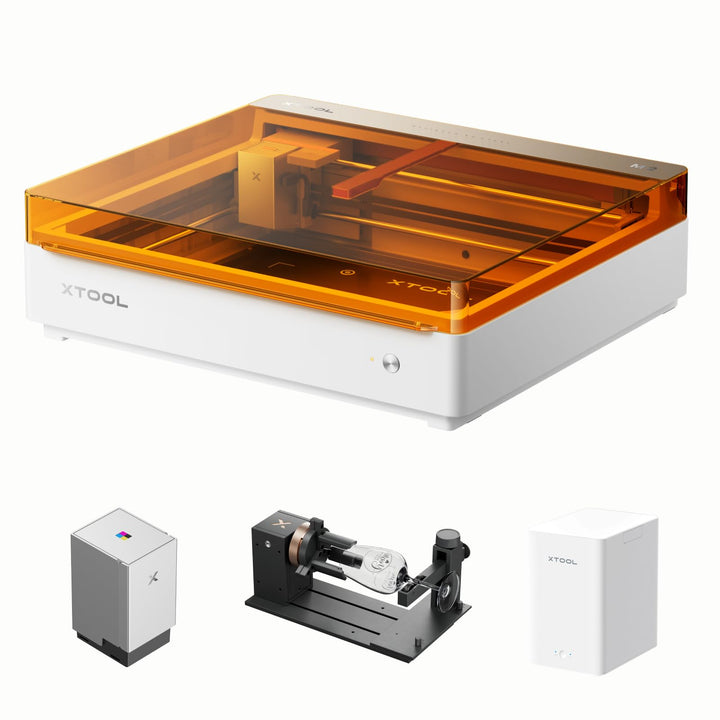 xTool M2 10W Deluxe Bundle mit xTool Desktop Luftreiniger, Klasse 1 Sicherheits Lasergravur, Laser C