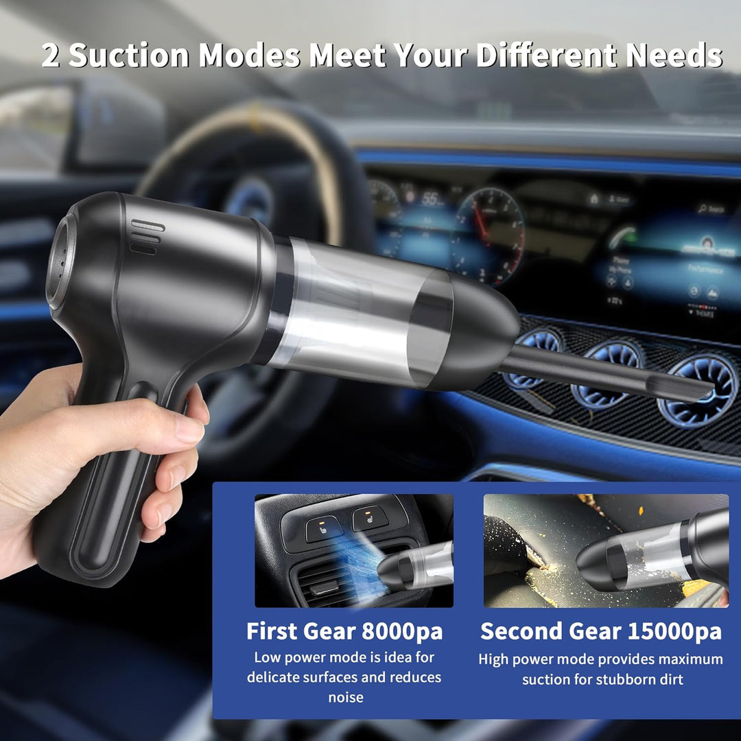 Handstaubsauger Akku,15000PA 3-in-1 Handstaubsauger mit bürstenlosem Motor Luftstaub & Luftgebläse &