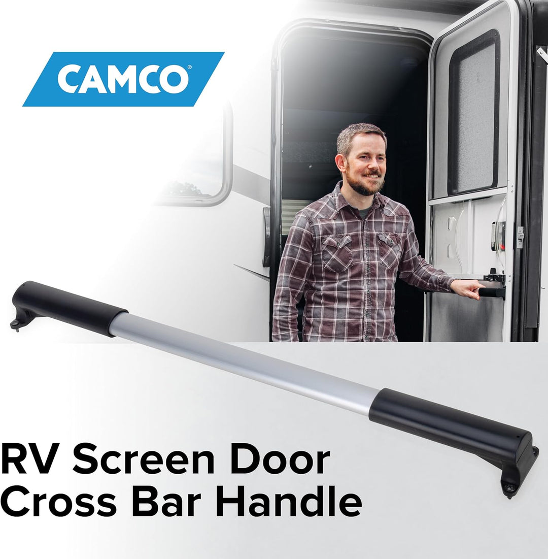 Camco 42183 Screen-Door-Hardware Schwarz Standard, Schwarz Standard