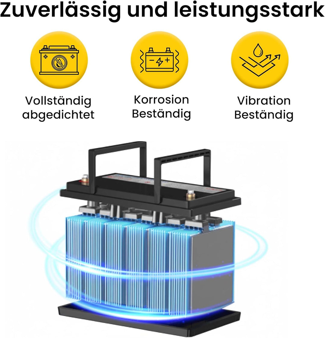 Offgridtec 200W Garten-Solaranlage mit 12V AGM Akku und 500W Wechselrichter, 200W