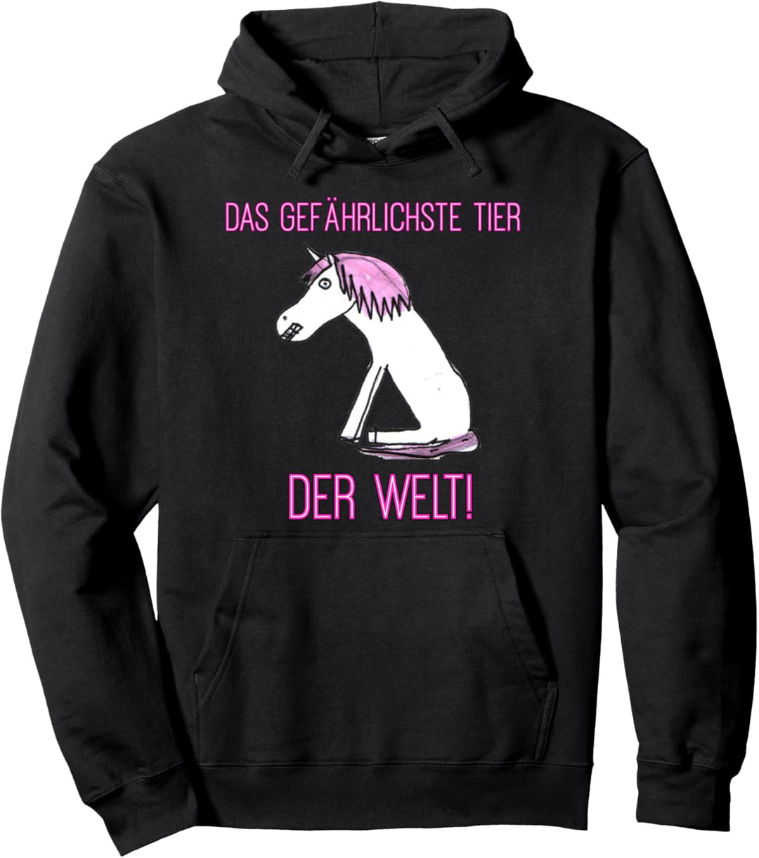 Das Gefährlichste Tier der Welt das Einhorn Geschenk Pullover Hoodie