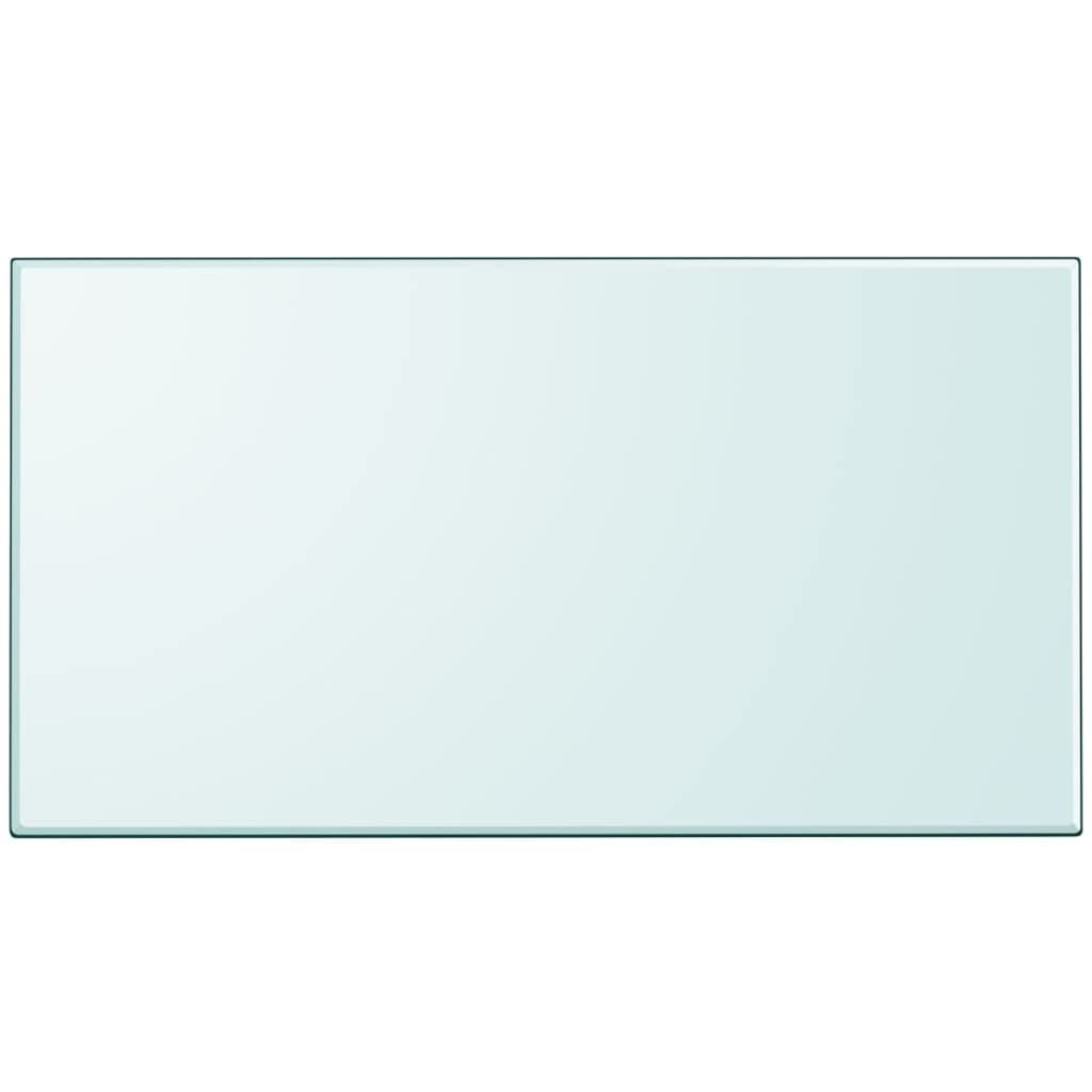 vidaXL Tischplatte Gehärtetes Glas 1200x650mm Glasplatte für Esstisch Tisch 120 x 65 cm Transparent,