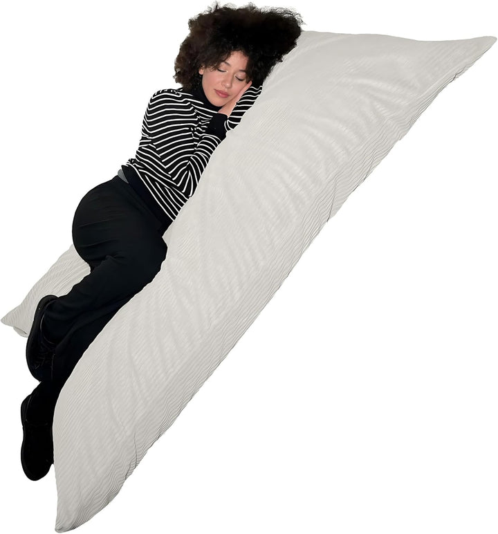 Riesiger Sitzsack XXL für Innenbereich, aus Cordsamt, 180 x 140 cm, weich, bequem und abnehmbar, gro