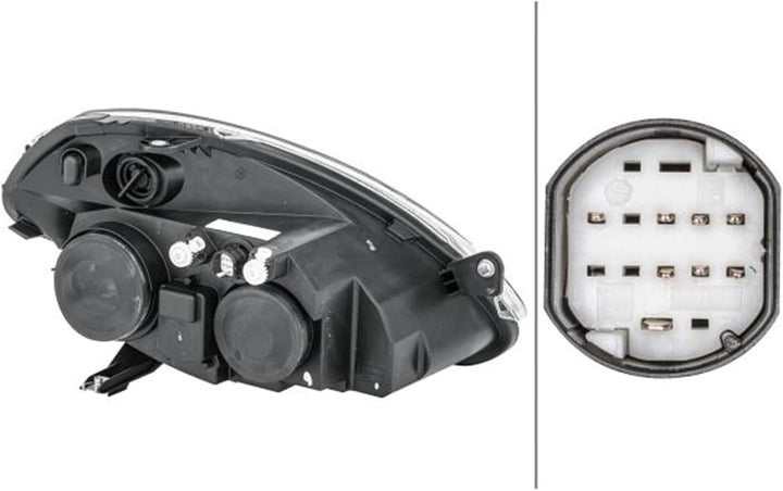 HELLA 1EB 270 521-231 Halogen-Hauptscheinwerfer - links - für u.a. Lancia Ypsilon (843_) Links (Fahr