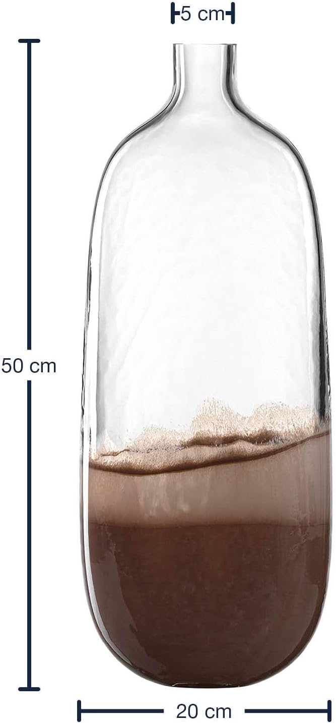LEONARDO HOME 041671 Vase CASOLARE 50 cm braun, Glas