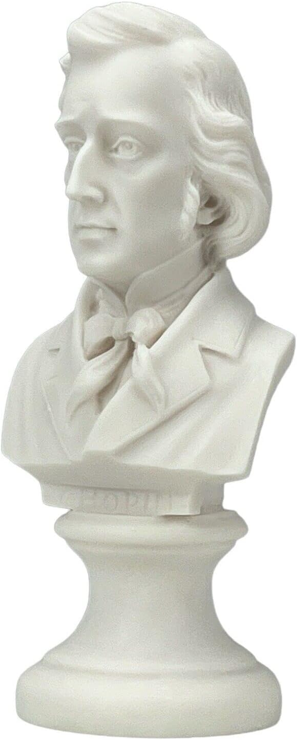 Chopin Büste Klassische Musik Skulptur Statue Cast Marmor