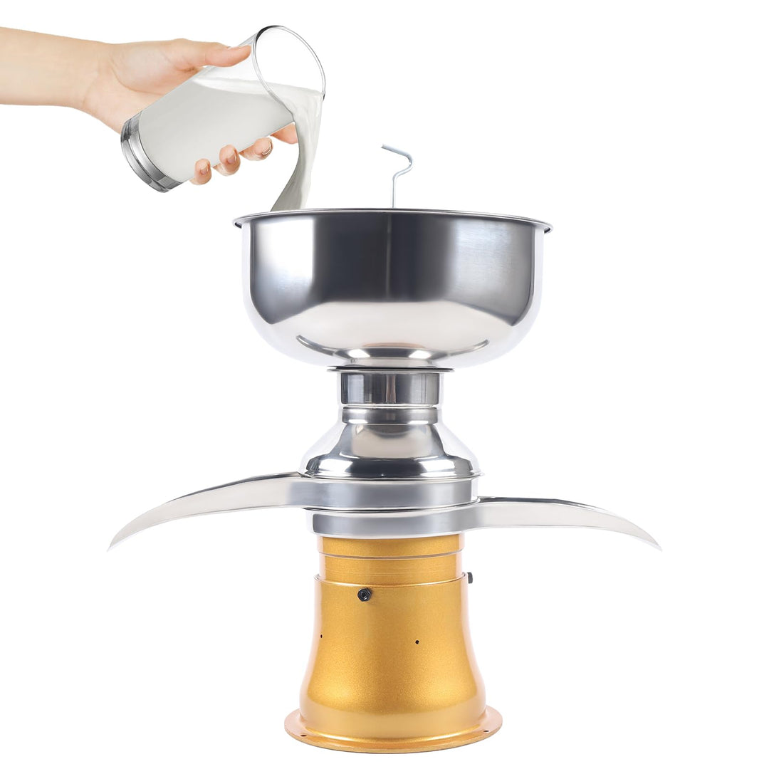Elektrische Milchzentrifuge - Milch Separator für 50 Liter Milch pro Stunde, Butterfass und Cremeabs