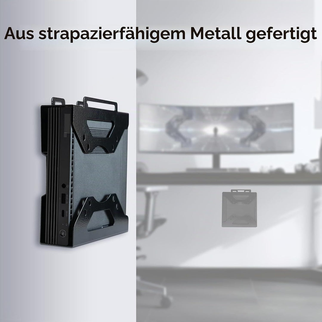 shinar Metall Halterung Kompatibel mit Lenovo Thinkcentre Tiny M90q Gen 2, M80q Gen3, M90q Gen3, M90