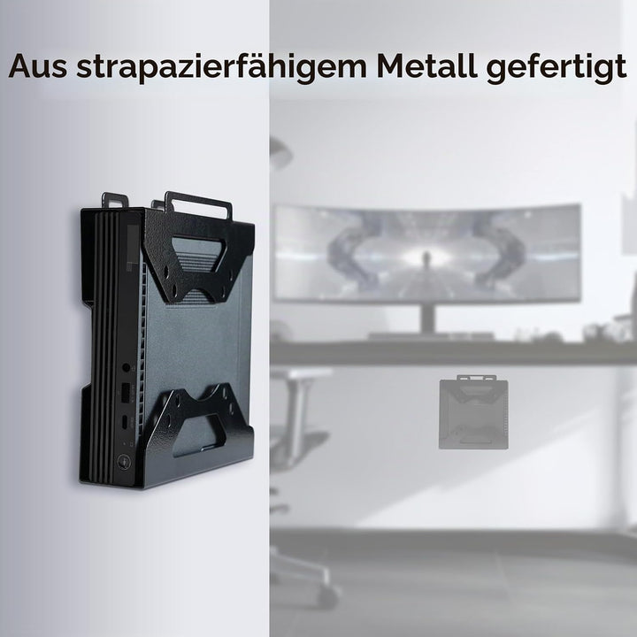shinar Metall Halterung Kompatibel mit Lenovo Thinkcentre Tiny M90q Gen 2, M80q Gen3, M90q Gen3, M90