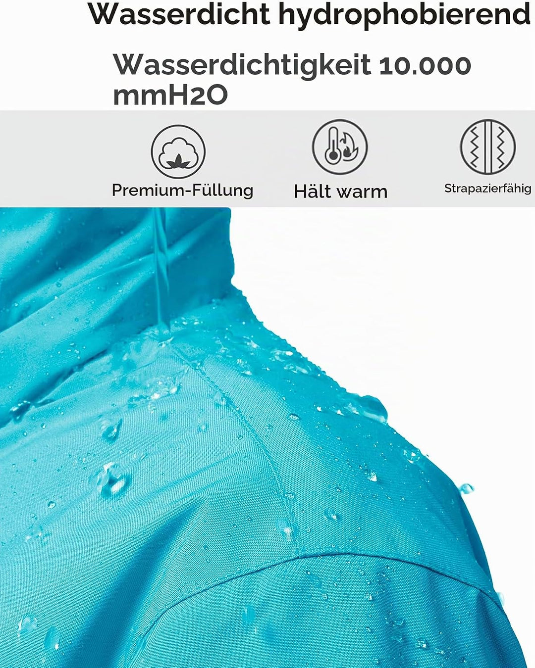 Wantdo Mädchen Berg Ski Jacke Warmer Winter Fleece Mäntel Wasserdichter Atmungsaktive RegenMäntel Ou