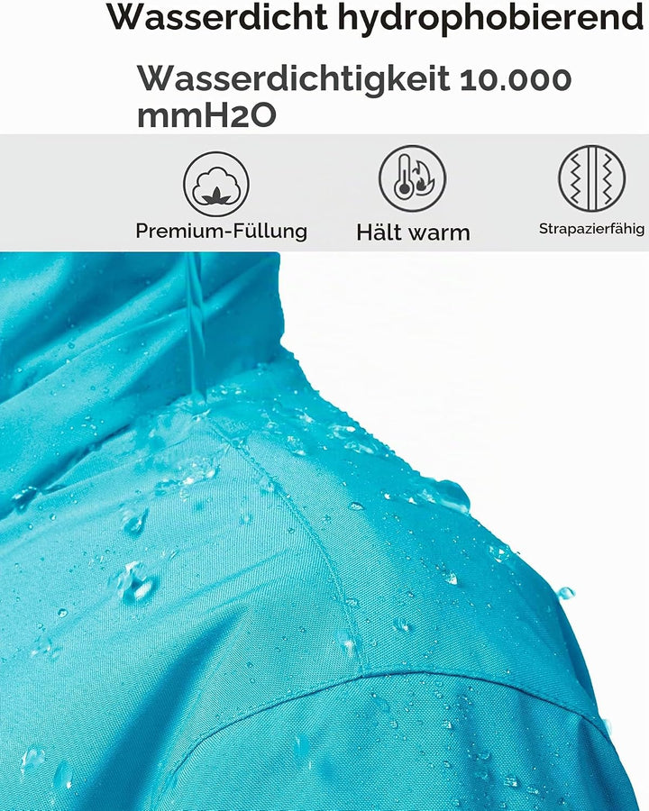 Wantdo Mädchen Berg Ski Jacke Warmer Winter Fleece Mäntel Wasserdichter Atmungsaktive RegenMäntel Ou