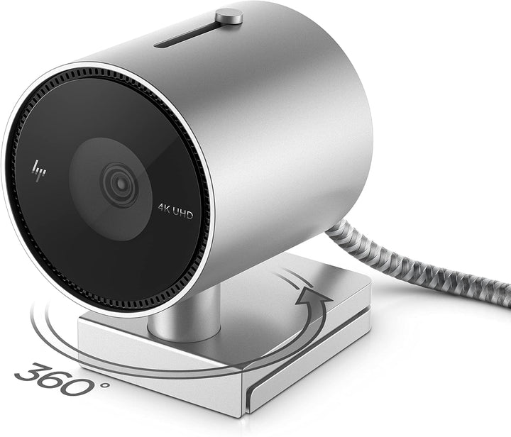 HP 950 4K Pro Streaming Webcam (USB 3.2 Gen 1 (3.1 Gen 1), KI-Face-Framing-Technologie, 1080p/4K Auf