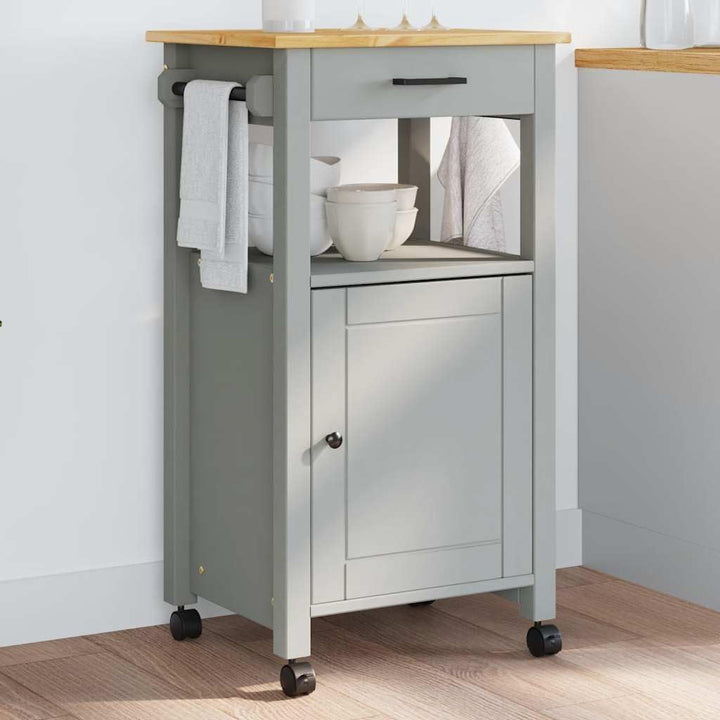 vidaXL Küchenwagen, Servierwagen mit viel Stauraum, Beistellwagen für Küche Wohnzimmer Badezimmer, T