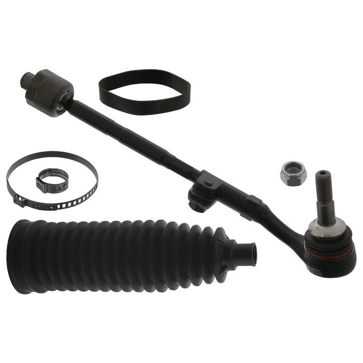 febi bilstein 43508 Spurstange mit Endstück, Manschette und Anbaumaterial , 1 Stück Vorderachse rech