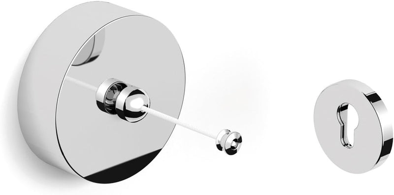 Smedbo Outline Aufrollbare Wäscheleine Chrom 250 cm