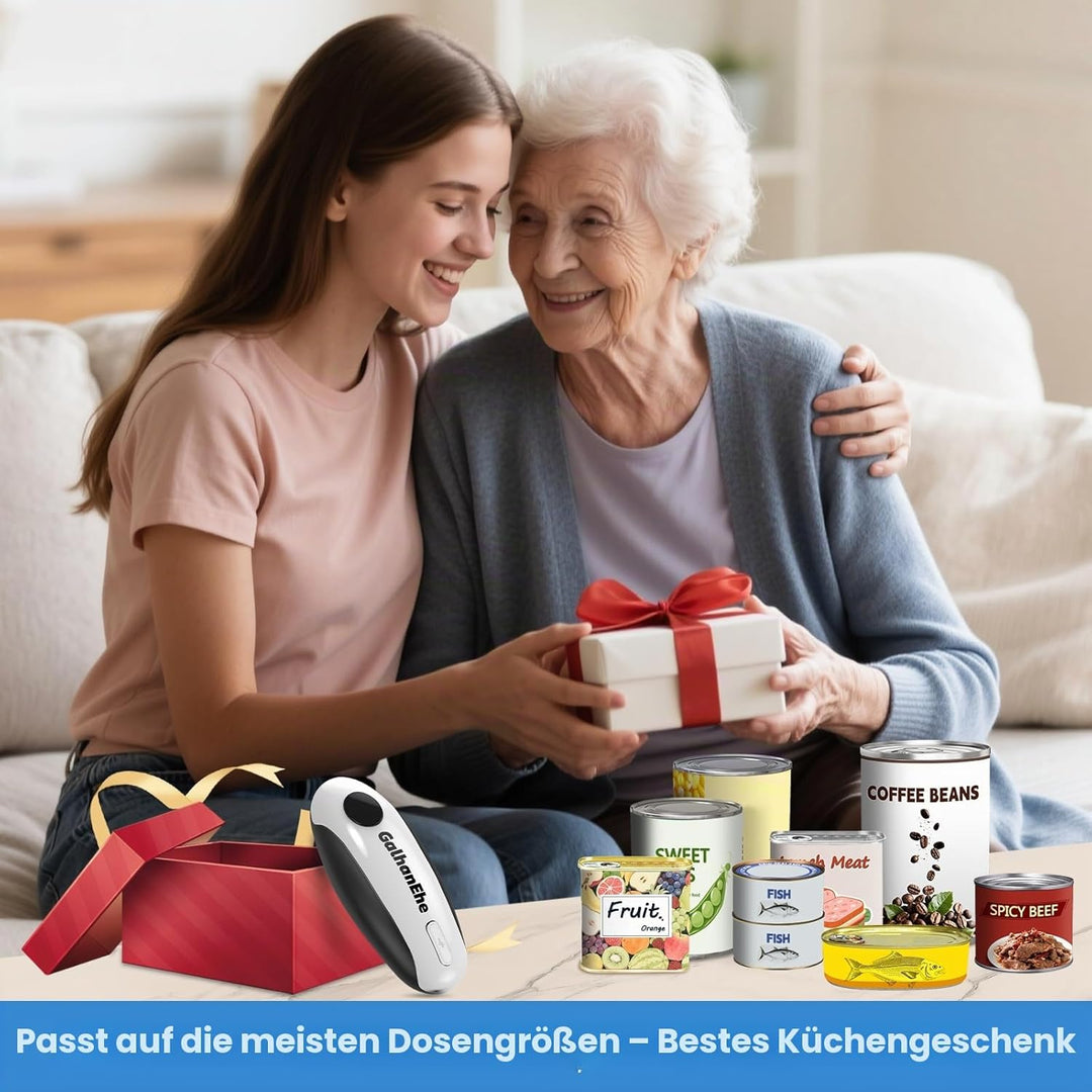 Dosenöffner Elektrisch, wiederaufladbarer Elektrischer Dosenöffner, geeignet für die meisten Dosengr