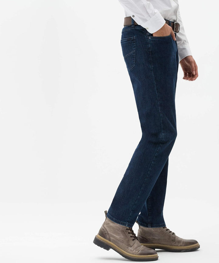 EUREX by BRAX Herren Regular Fit Jeans Hose Style Luke Stretch Baumwolle 46W / 32L Dunkelblau, 46W /