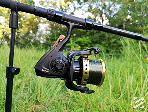 Sonik XTRACTOR 5000 GS - Big Pit Karpfenrolle mit Quick Drag Frontbremse - Angelrolle für Karpfenang