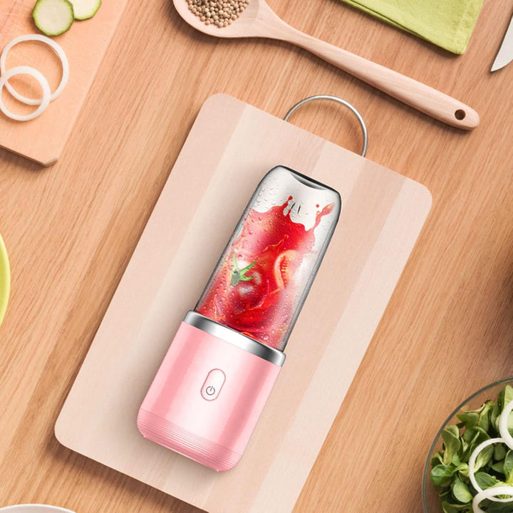 Mini Elektrischer Mixer, tragbarer Mixer, 300 ml, Obstmixer, 1200 MAh, Mini-USB-Ladeabzieher mit Dec
