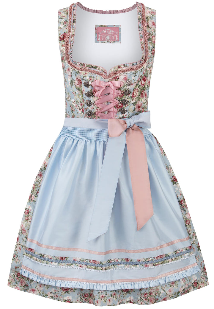 Stockerpoint Damen Dirndl Dara Kleid für besondere Anlässe 32 Hellblau, 32 Hellblau