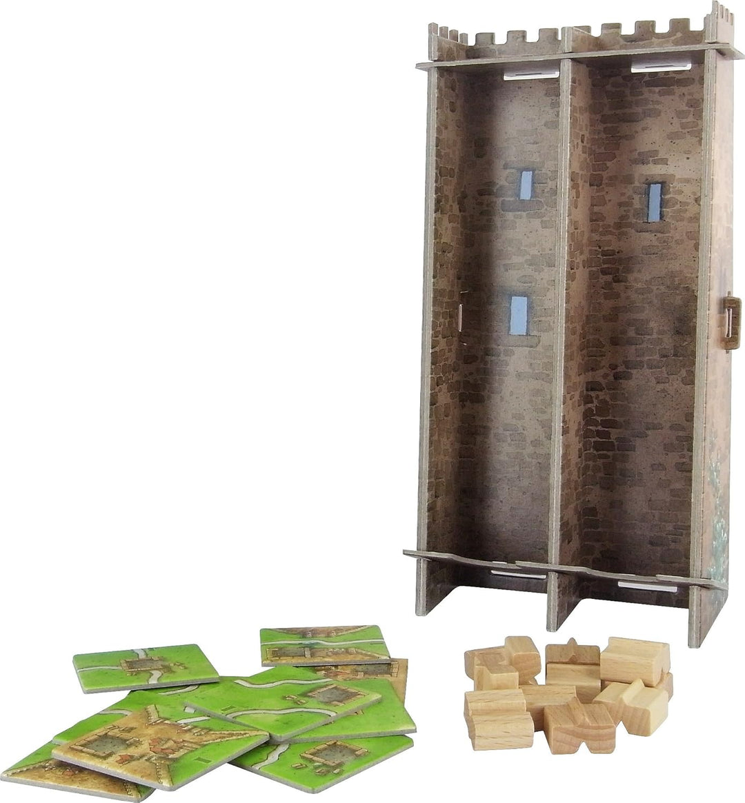 Carcassonne – Erweiterung: La Tour – Asmodee – Gesellschaftsspiel – Spielsteine Ext Turm, Ext Turm