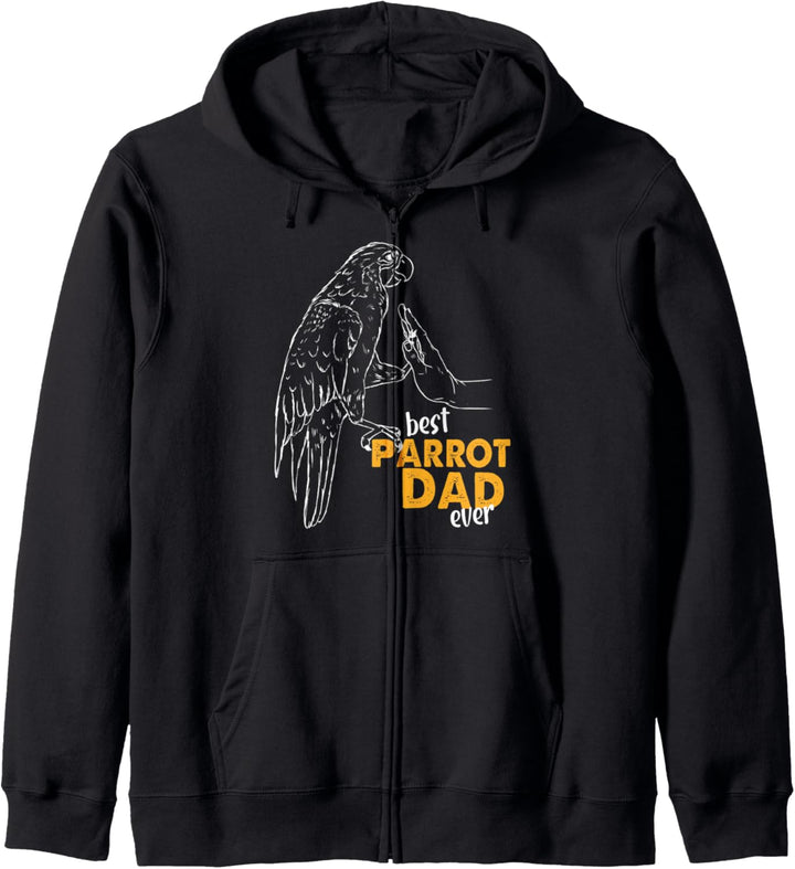 Papagei Papa Grau Papagei Bester Papagei Dad Ever Kapuzenjacke