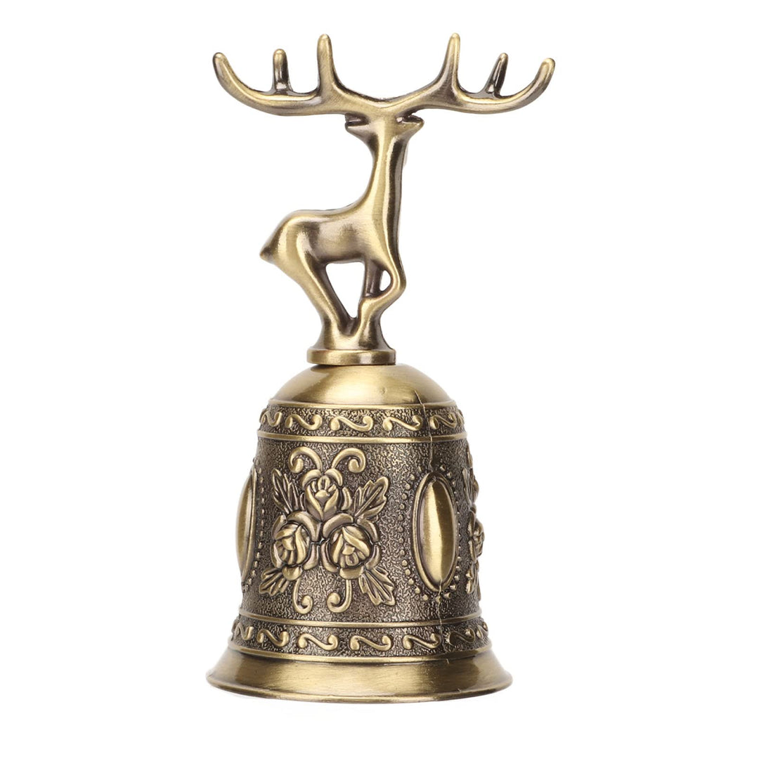 Handglocke aus Metall in Hirschform, Vintage Beschichtung, Rostfrei, Poliert, Hochzeitsglocke für Es