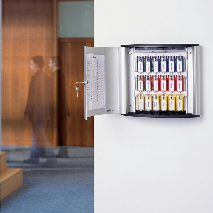 Durable Schlüsselkasten Key Box 12, für 12 Schlüssel, silber, 196023 12 Schlüssel Schlüssel, 12 Schl