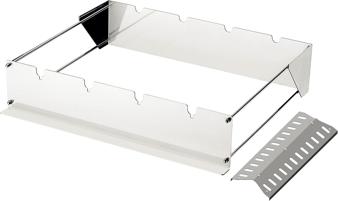 Tramontina Grillaufsatz für Grillspiesse, inkl. Brennerabdeckung Edelstahl, BBQ Edelstahl 54.50x16x1