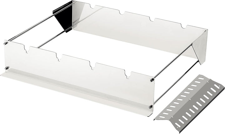 Tramontina Grillaufsatz für Grillspiesse, inkl. Brennerabdeckung Edelstahl, BBQ Edelstahl 54.50x16x1