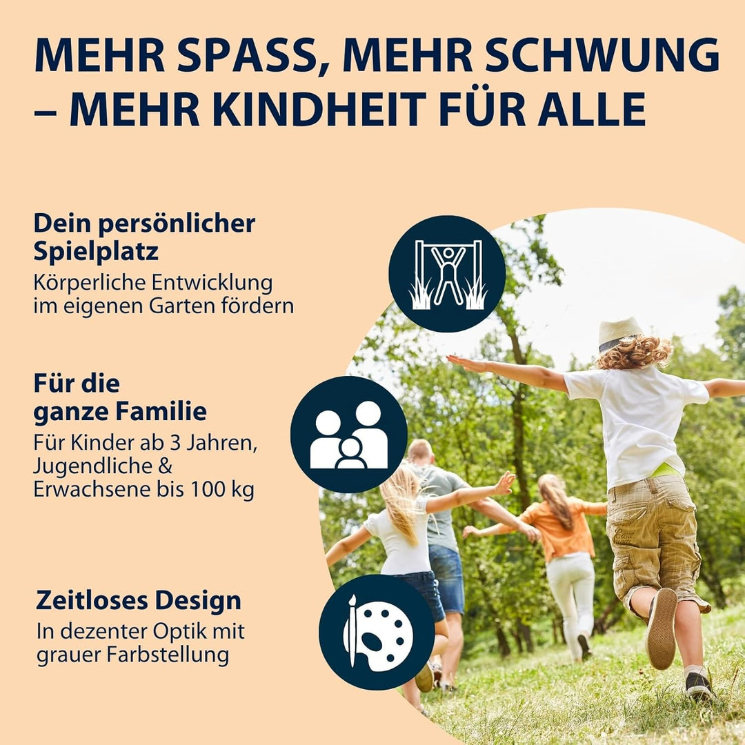 HUDORA Turnreck Fabian Standard/Pro - einfache/doppelte Turnstange für Kinder & Erwachsene - 4-fach
