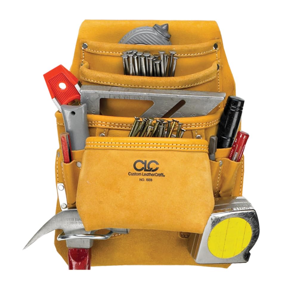 Kuny 's api933 Carpenter 's Nägel und Werkzeug mit 10 Tasche