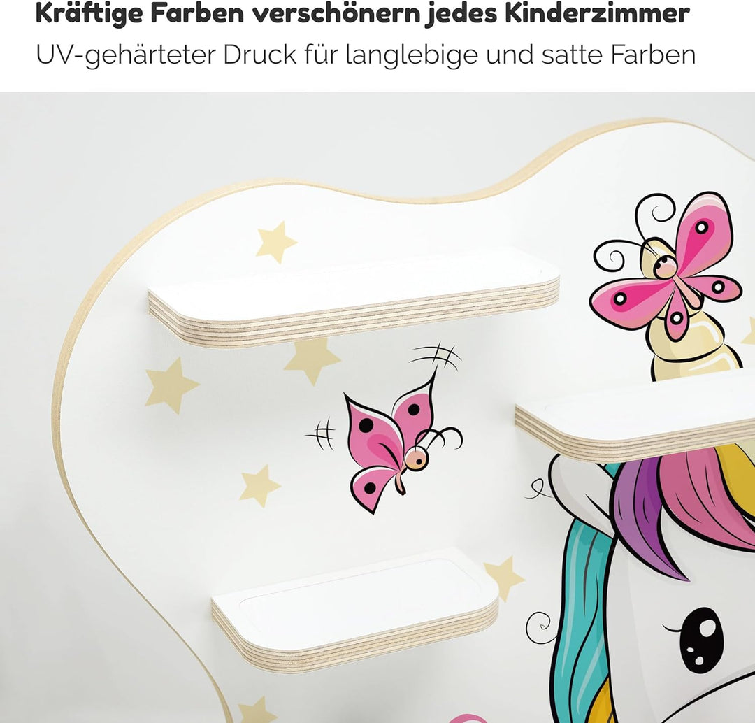 stadtecken Holzregal für Musikbox I Geeignet für die Toniebox und ca. 50 Tonies I Perfekte Tonie Auf