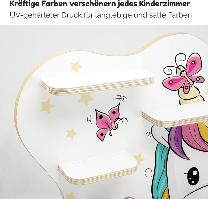stadtecken Holzregal für Musikbox I Geeignet für die Toniebox und ca. 50 Tonies I Perfekte Tonie Auf