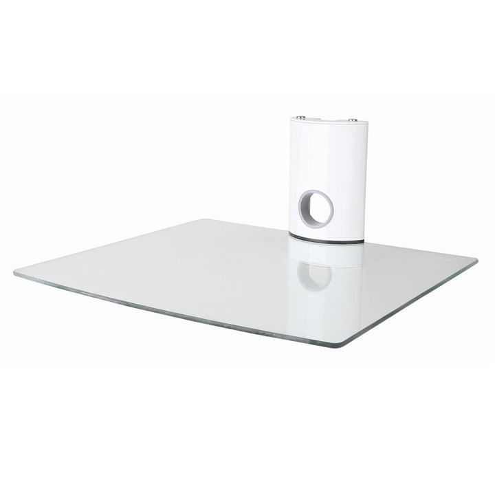 NEG Multimedia TV-Rack Suspender 501W (weiss) mit Glas-Ablage und Kabelmanagement-System 1 Regal Wei