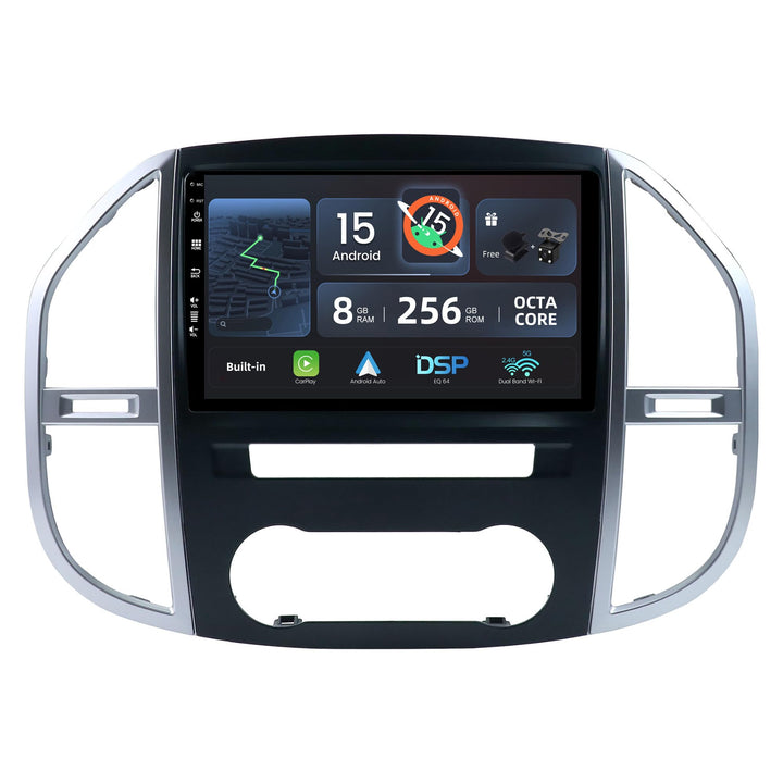 [8G+256G, 8-Core] - Autoradio für Benz Vito 3 W447 (2014-2020) Android 15 GPS Radio - CarPlay/Androi