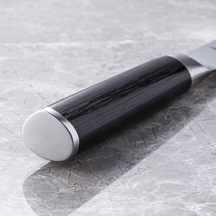 KAI Shun Classic Santoku 18 cm Klingenlänge - Damastmesser 32 Lagen VG MAX Kern - 61 (±1) HRC - Pakk