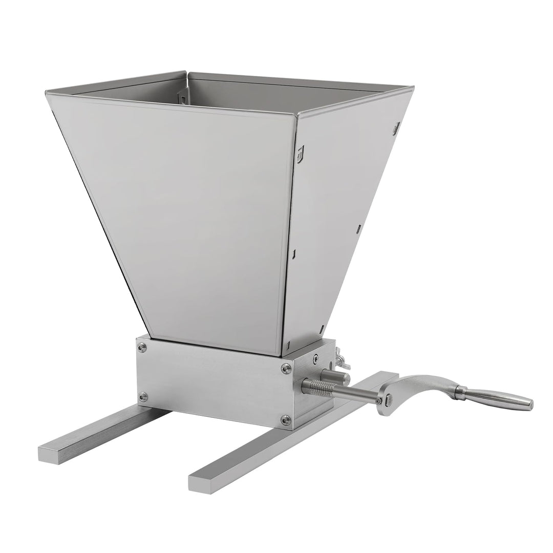 4L Malzmühle Schrotmühle, Getreidequetsche Malzmühle mit Kurbelgriff, Manuelle Getreidemühle Edelsta