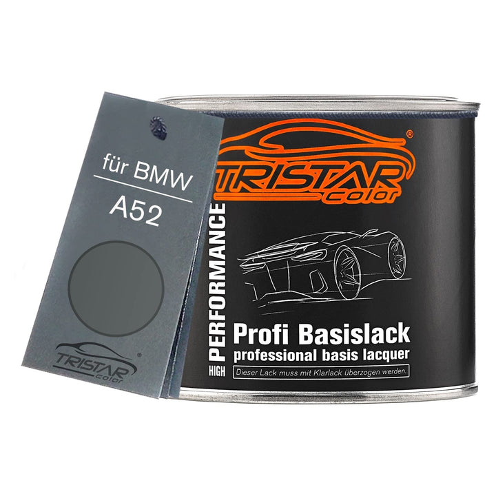 TRISTARcolor Autolack Dose spritzfertig für BMW A52 Spacegrau Metallic Basislack 0,5L