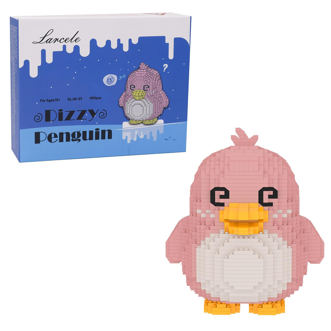 Larcele 1519 Stücke Mikro Bausteine Spielzeug Kit, Mini Tier Bricks Bauen Bauklötze Satz KLJM-07(Sch