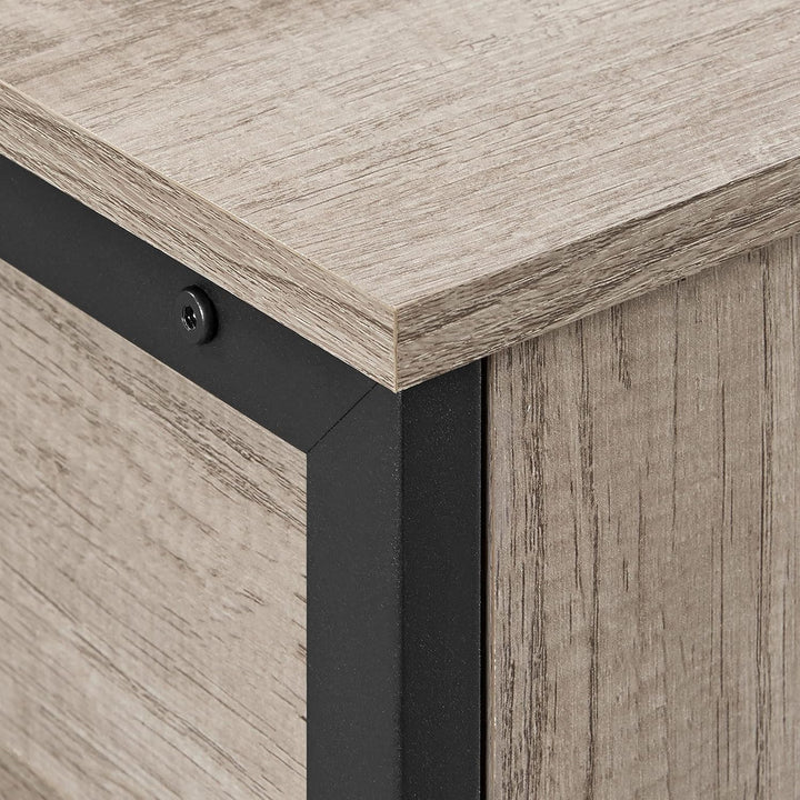 Yaheetech 2X Nachttische Beistelltisch mit Schublade und Ablage Nachtschrank Industrie-Design Kleine