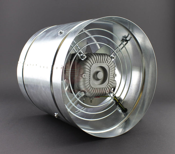 Rohrventilator Ø 325 mm Axial Rohrlüfter IP44 Lüfter 1220 m³/h 3 Stufen Hochdruck Niederdruck Ventil